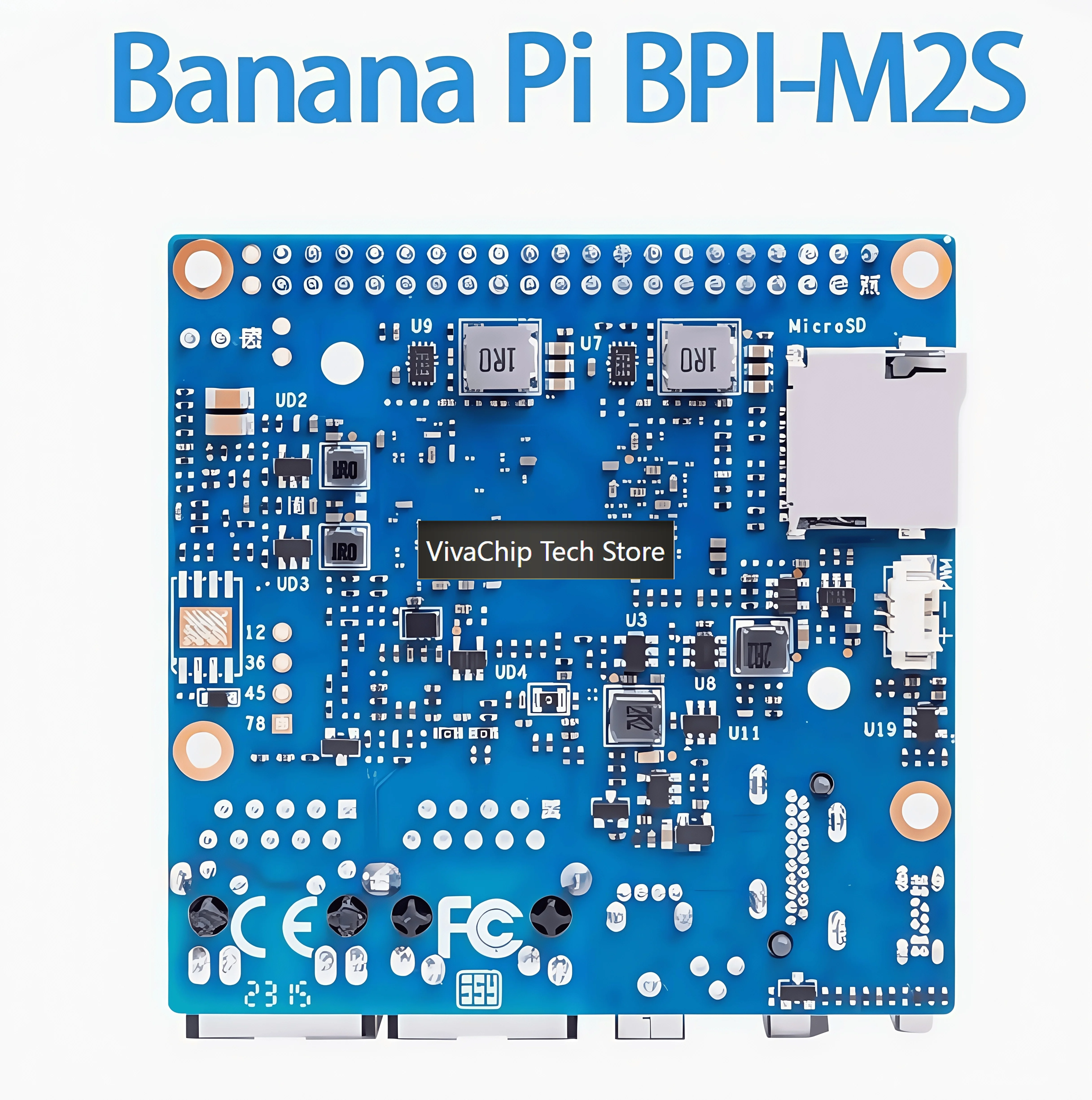VivaChip TechBanana Pi BPI-M2S Open Source Development Board A311D And S922X Optional