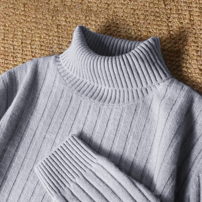 لعبة الحيوان الرجال طويلة الياقة المدورة المشارب سترة عادية تريكو البلوز البلوزات في الهواء الطلق الدافئة سميكة الوزن الثقيل الباردة بلوزة #4