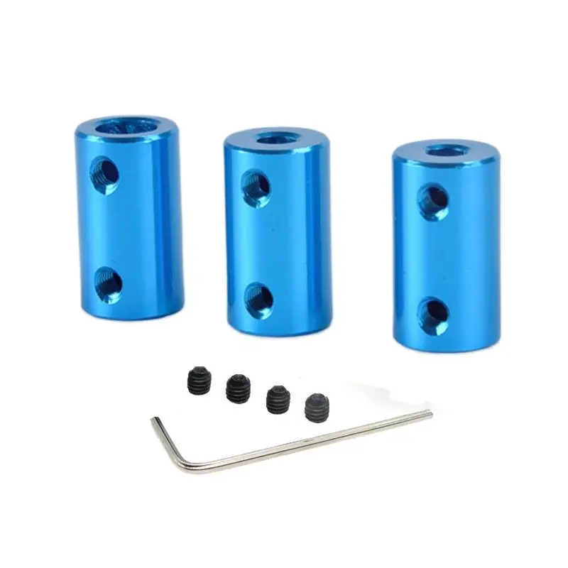 1pcs 2mm/3mm/4mm/5mm/6mm Aluminum Alloy Rigid Shaft Coupling Rigid Coupler Motor Connector for Motor Transmission Parts 10x20mm