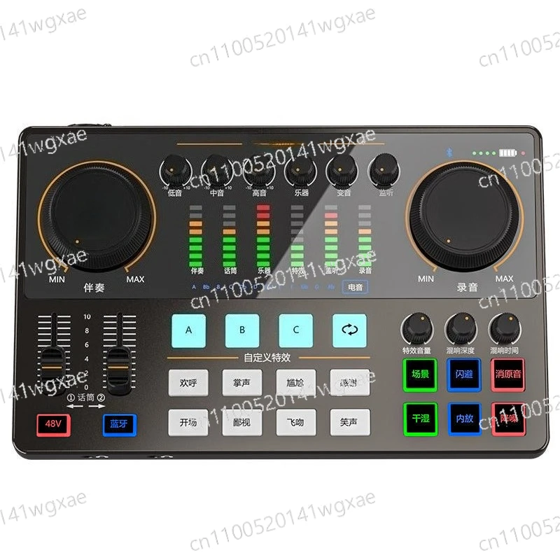 Upgraded Gen2 Professional Audio Interface, 2 XLR Input with 48V Phantom Power for Live Streaming & Podcasting