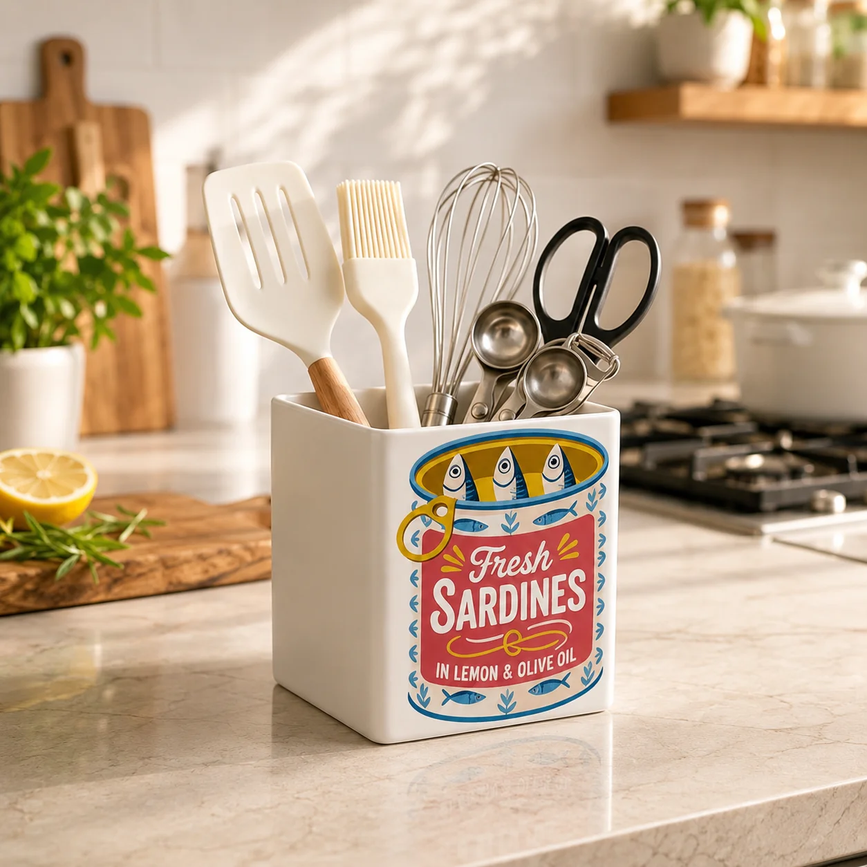Portautensili con Stampa Retrò - Home Cooking Services recensione e prezzo