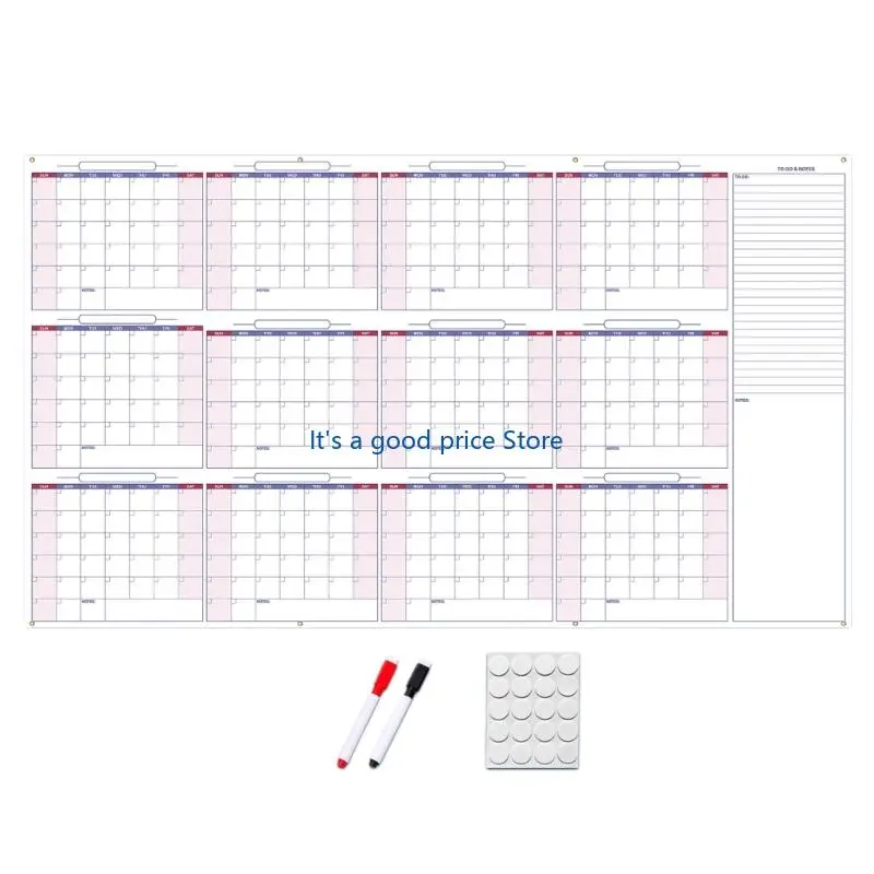 2026 Anno intero per visualizzare il calendario Calendario cancellabile riutilizzabile Pianificatore annuale 2026 Pianificatore