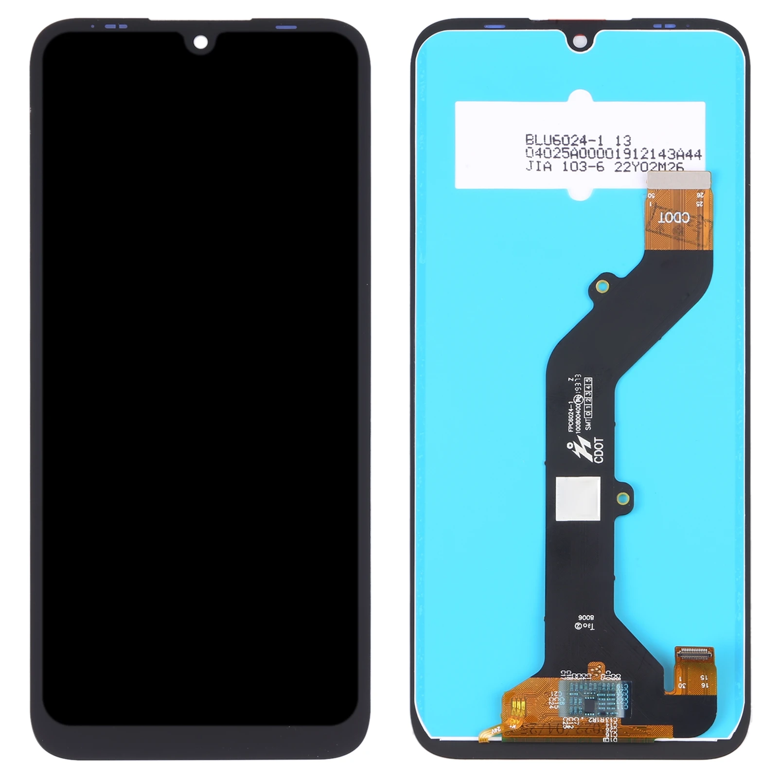 TFT LCD Screen For Infinix Smart HD 2021, X612 / X612B Phone LCD Display Full Assembly Replacement Part