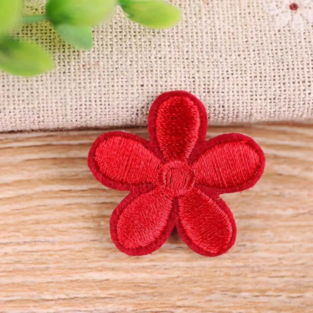 

Small Flower Dress Embroidered Clothing Accessories Bags Decals Embroidery Stickers Applique Sewing Patch Iron On Patches