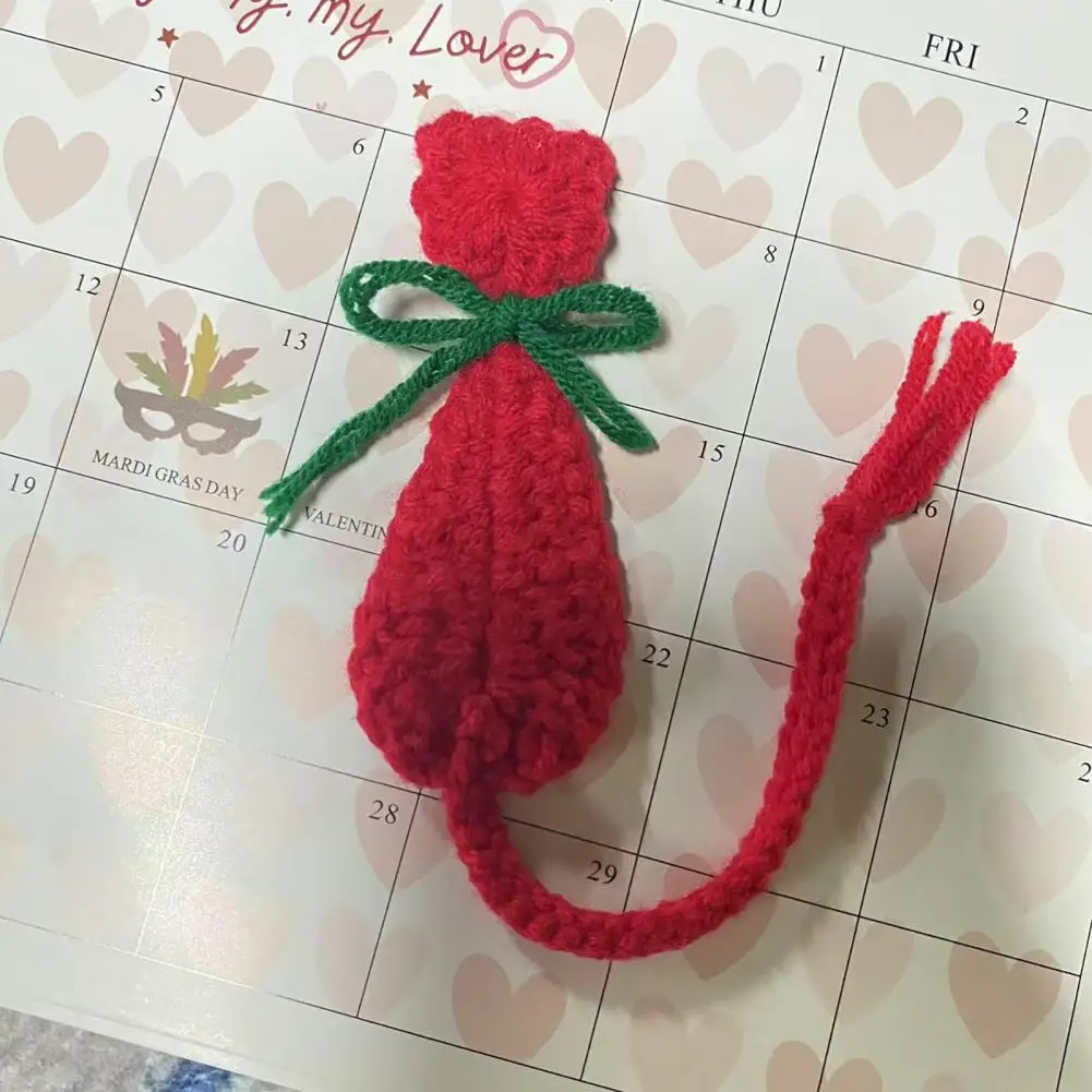 Zakładka do książki z motywem kota Zakładka do książki z motywem kota Prezent Szydełkowana zakładka do książki z dekoracją w kształcie muszki Zestaw uchwytów na stronę książki do szkoły