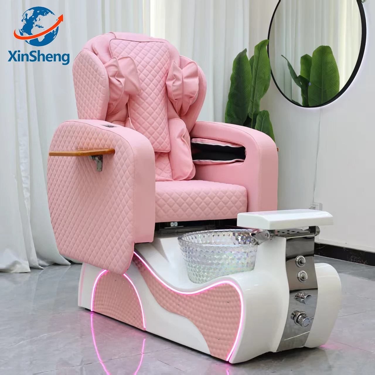 

Nail Salon Foot Massage Sofa, Automatic Back Massage Chair in Beauty Salon and Barbershop, SPA Shop Furniture Factory Wholesale