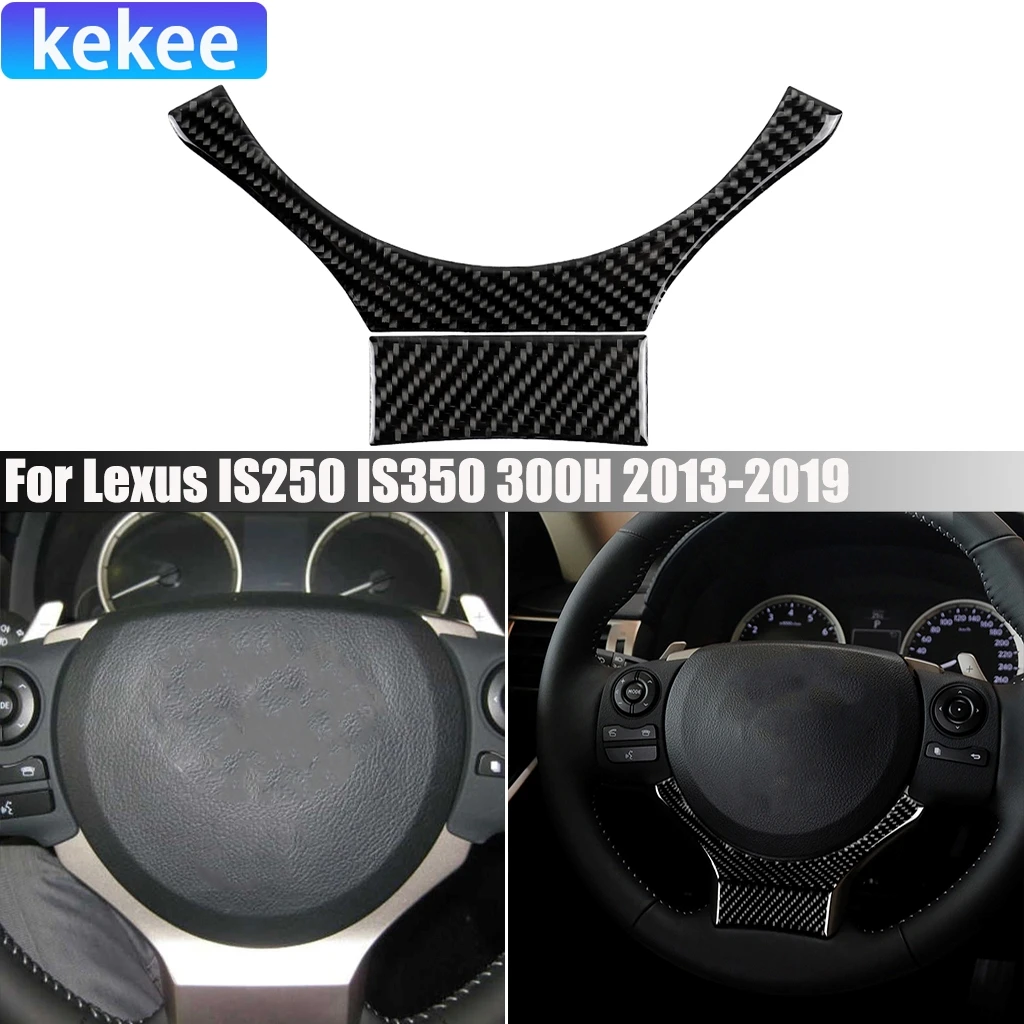 

Carbon Fiber Car Accessories Driver Wheel Decorative Modified Interior Cover Sticker Trim For Lexus IS250 IS350 300H 2013-2020
