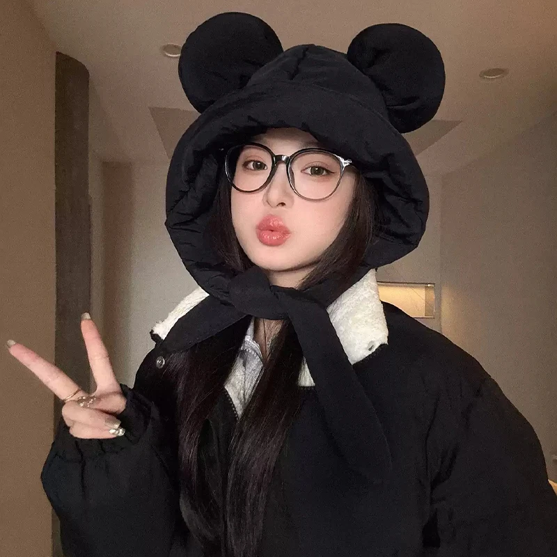 أشرطة حماية الأذن الدافئة المقاومة للبرودة من القطن قبعة Lei Feng غطاء أذن لركوب الدراجات #2