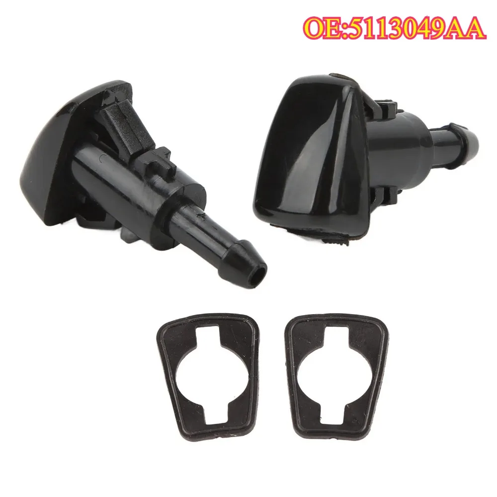 

High quality New For 2 PCS 5113049AA Windshield Washer Sprayer Nozzle Single Hole Replacement forChrysler 300C Dodge Charger