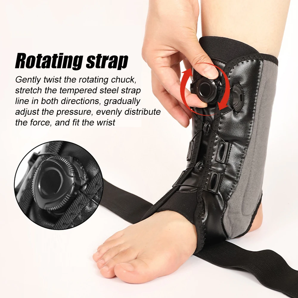 1pcs  Adjustable Ankle Brace Support for Women & Men - Elastic Lace-Up Sprain Recovery Aid for Maximum Ankle Injury Relief