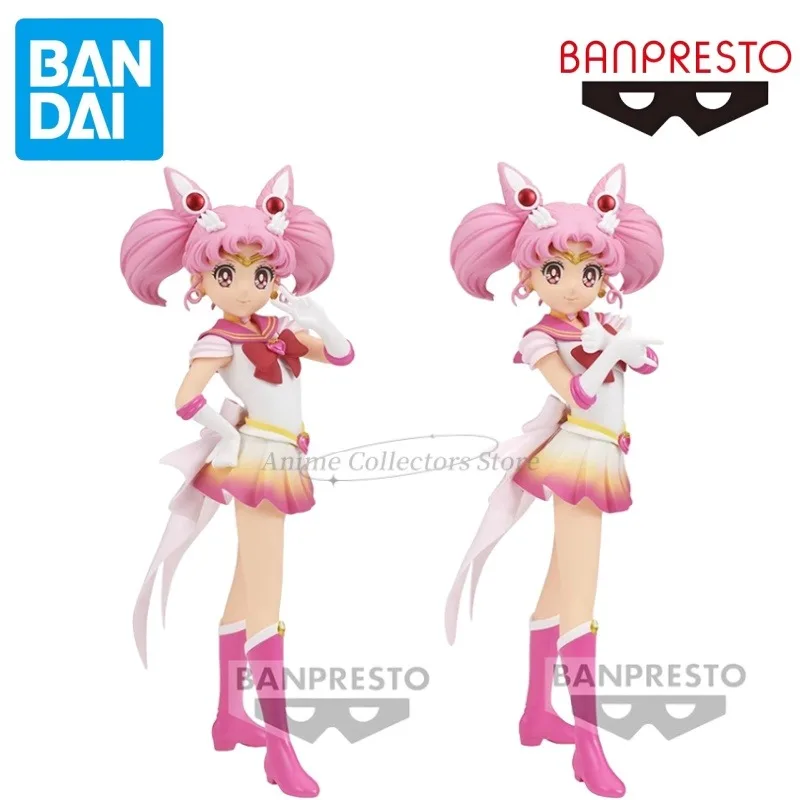 Bandai Original Banpresto Anime Sailor Moon Glitter & Glamours Super Sailor Chibiusa PVC Action Figure Model Collectible Toys