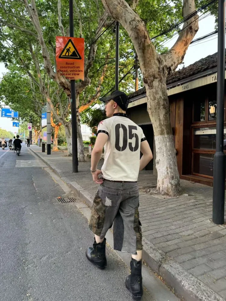 

Оригинальная уличная одежда в стиле ретро с дизайном головы скелета ort Sve irt, дышащая футболка из хлопка и полиэстера с цифровым принтом