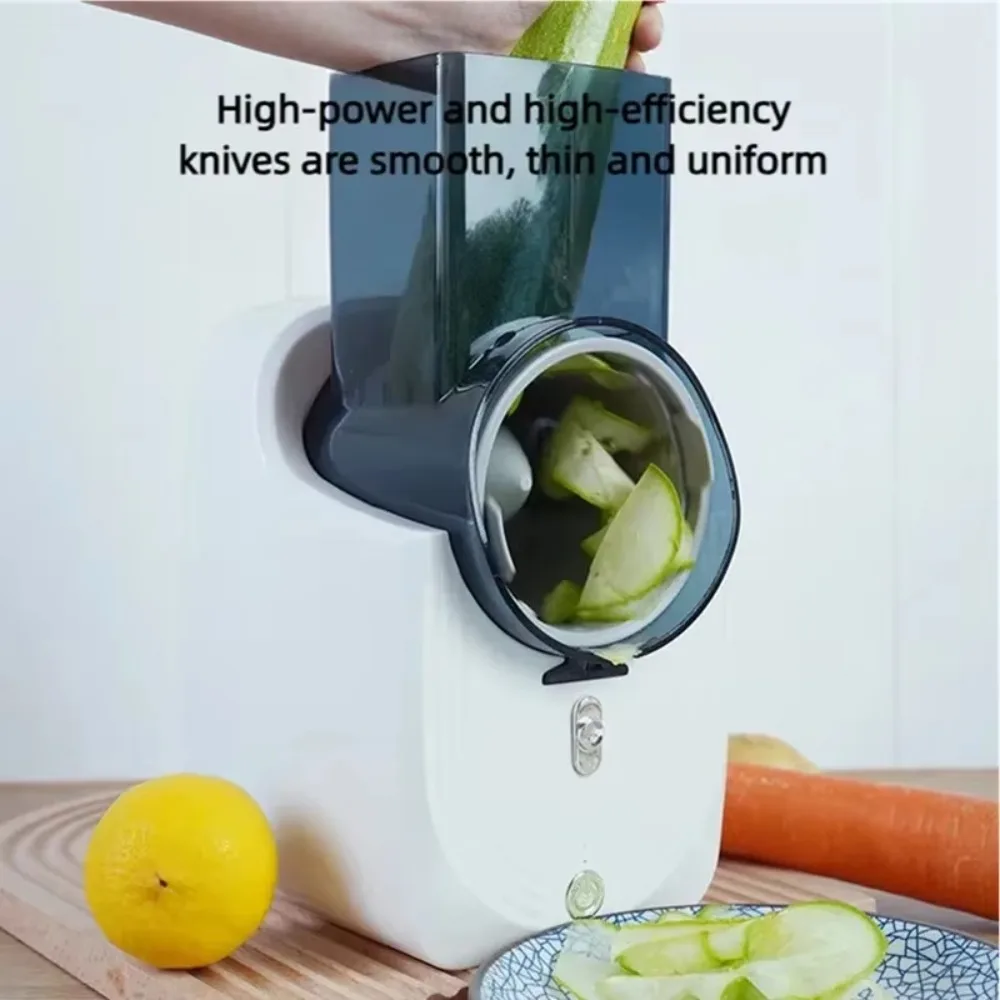Safe Effort-saving Electric Vegetable Cutter Efficient Detachable Vegetable Slicer Long Battery Life Vegetable Processor Home