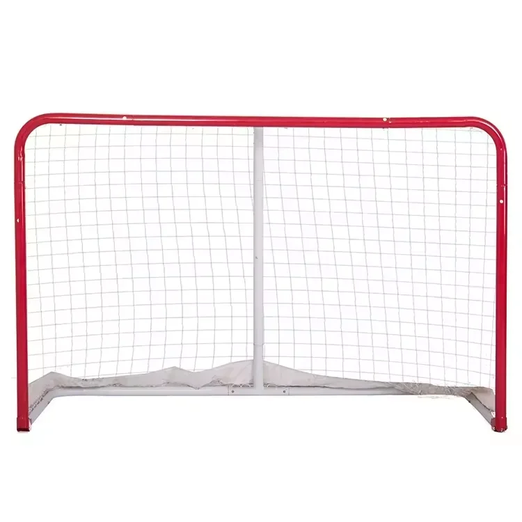 Customized Logo Color Competition Standards Sport Net Hockey Net Removable Portable Ice Hockey Door Goal