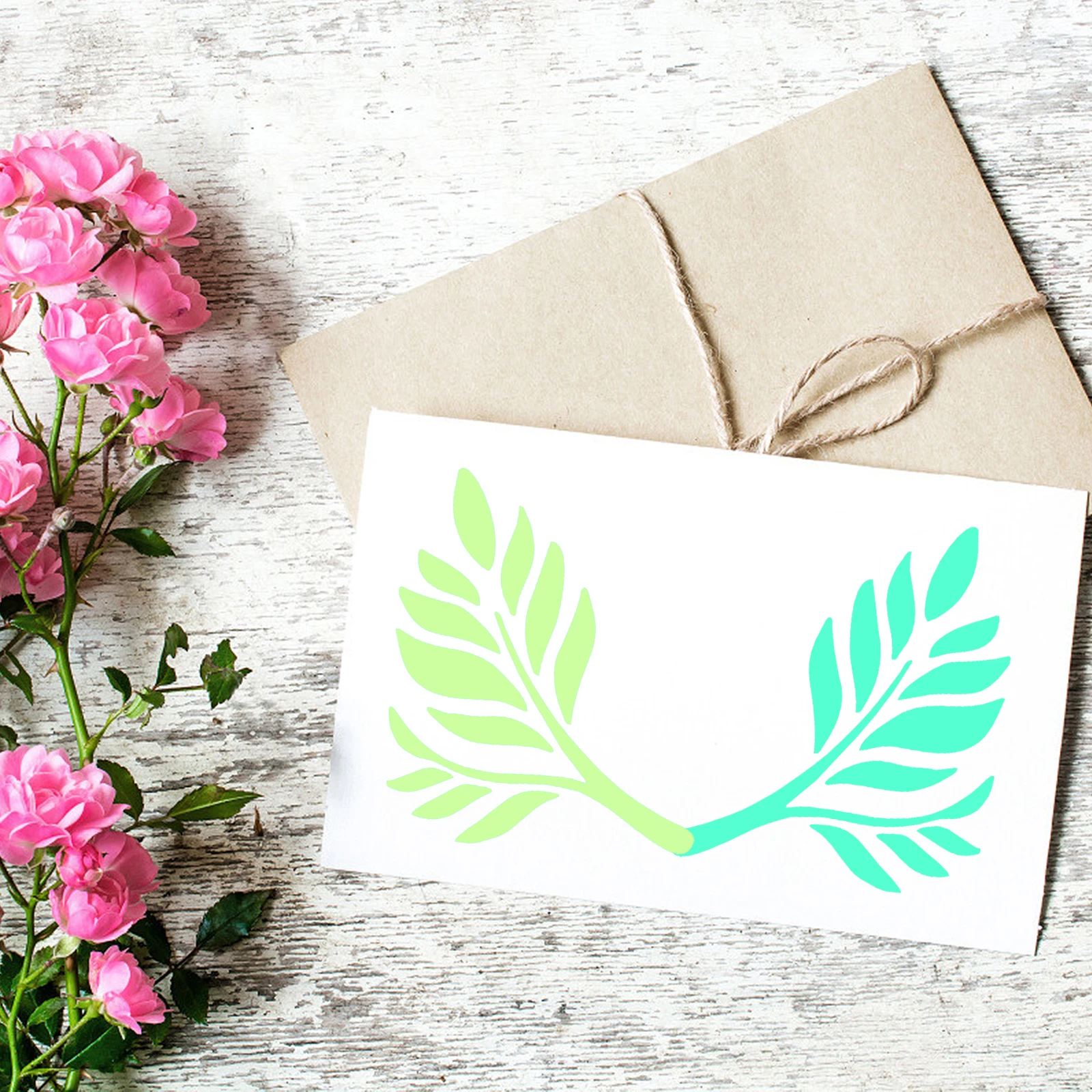 12pcs Hollow Art Leaf Drawing Leaves Stencils Safe PET DIY Painting Stencils Craft Painting Templates Student Supplies