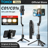 TOKQI Selfie Stick 1060mm with Bluetooth   Detachable Phone Holder for Smartphone Huawei Xiaomi iPhone, Optional Fill Light