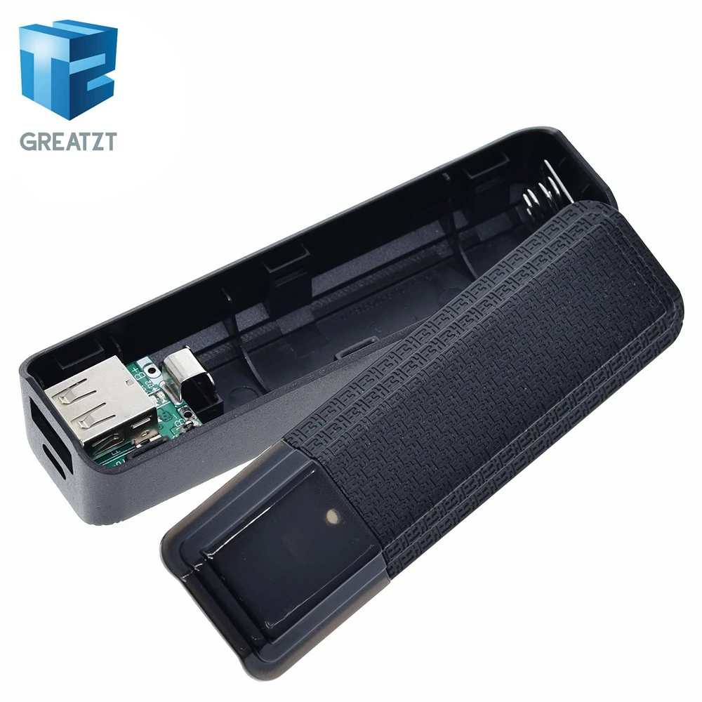 GREATZT New 1 x 18650 Portable Mobile USB Power Bank Charger Pack Box Battery Case For DIY