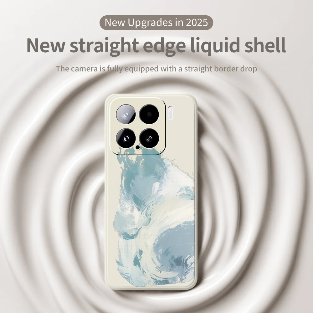 예술적 스타일의 샤오미 미 15 울트라 미 14T 13T 12T 11T 프로 실리콘 충격 방지 케이스 샤오미 미 13T 프로 케이스