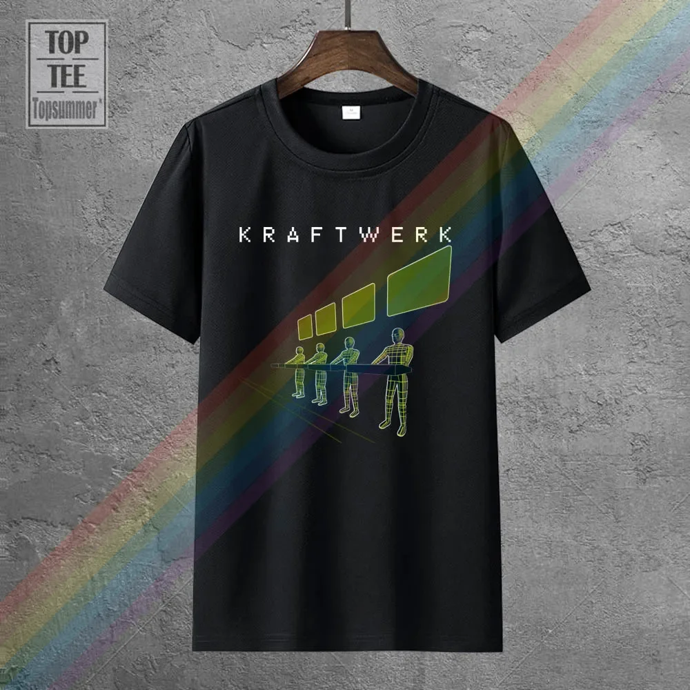 Kraftwerk 3D Black T Shirt Electronic Krautrock Neu! Front 242 Ultravox