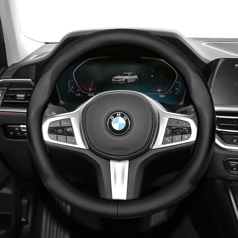 For BMW Steering Wheel Cover Ultra - Thin Micro Fiber Leather e46 e90 e91 f20 e39 e87 g20 e83 e93 f31 f10 e60 e61 f45 e36 f30