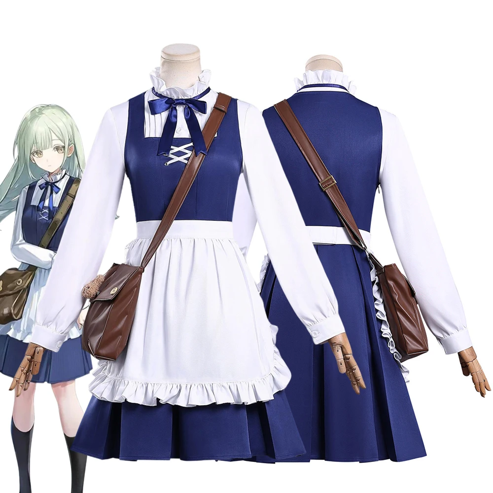 

Anime Arknights Wakaba Mutsumi Cosplay Costume Women Shirt Dress Full Set Casual Uniform Carnival Clothes Outfit