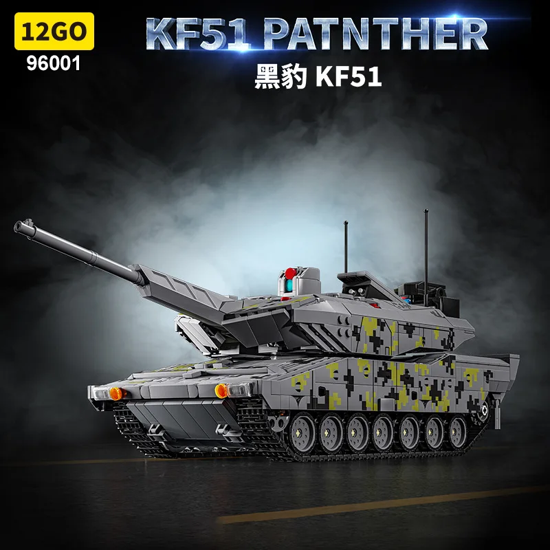 Generazione moderna Panther KF51 Armata T14 Gruppo serbatoio Blocchi di costruzione MOC Giocattolo telecomandato per ragazzi Regalo creativo