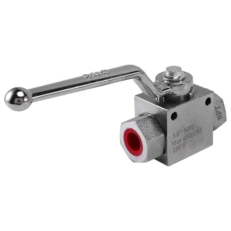 Y17A High Pressure Washer Ball Valve Kit, 3/8 Inch Quick Connect For Power Washer Hose, 4500 Psi
