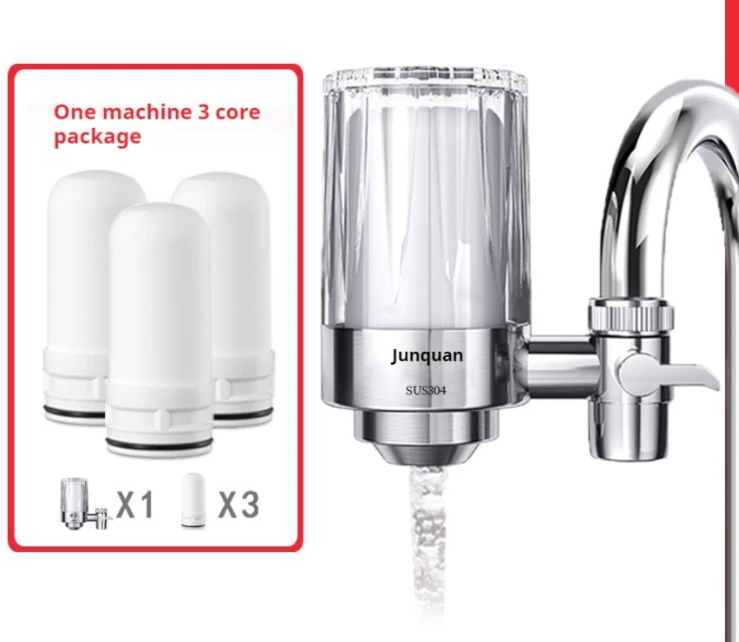 

360° Rotating Faucet Filters Purifier Kitchen Tap Filtration Removes Chlorine Fluoride Heavy Metals Hard Water for Home Bathroom