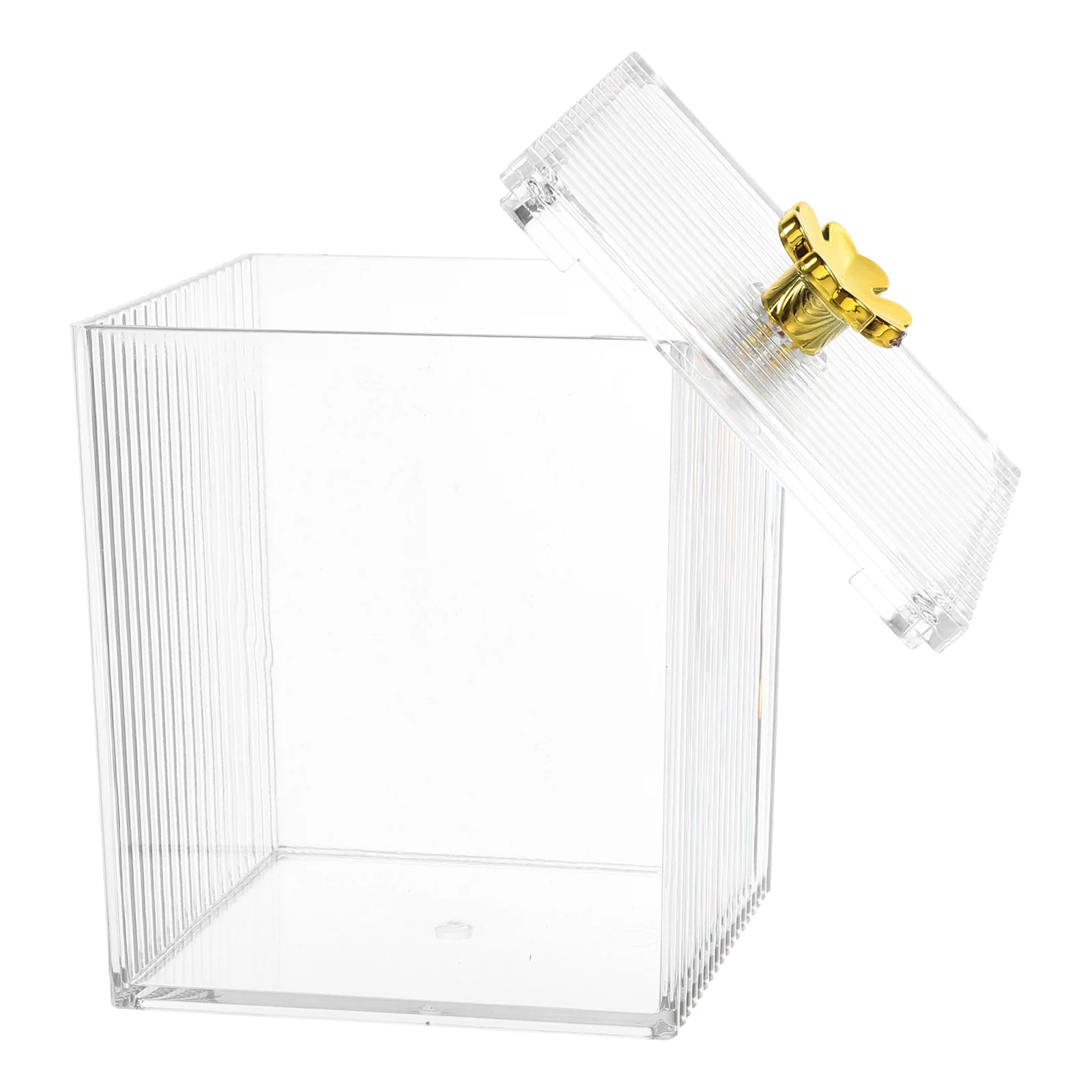 

Sturdy Storage Box PET Material Dust-Proof Cotton Swab Container Cotton Pad Holder Transparent Makeup for Swabs