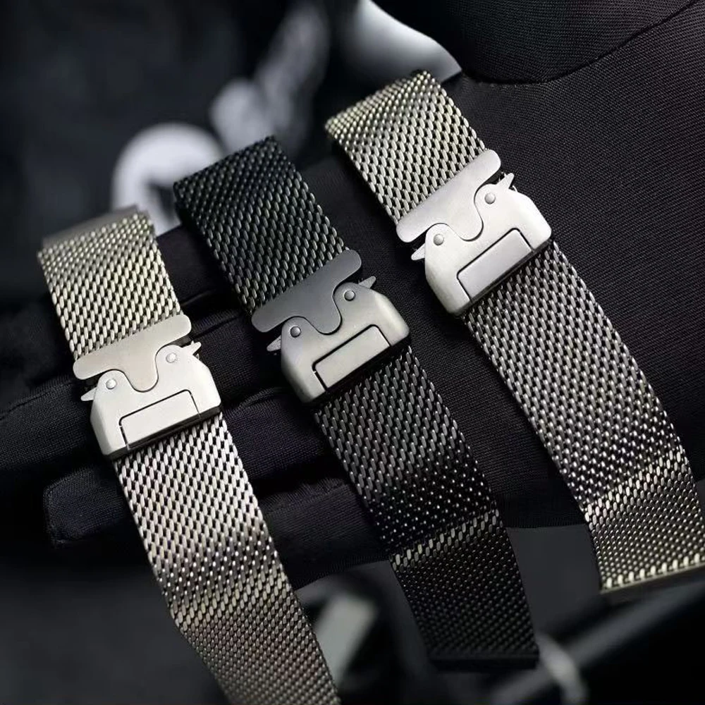 التيتانيوم ميلانو حلقة لساعة أبل الترا 2 49 مللي متر سلسلة 10 9 8 7 6 5 4 SE 46 مللي متر 42 مللي متر 41 مللي متر 45 مللي متر 44 مللي متر 38-40 مللي متر الأشرطة اكسسوارات