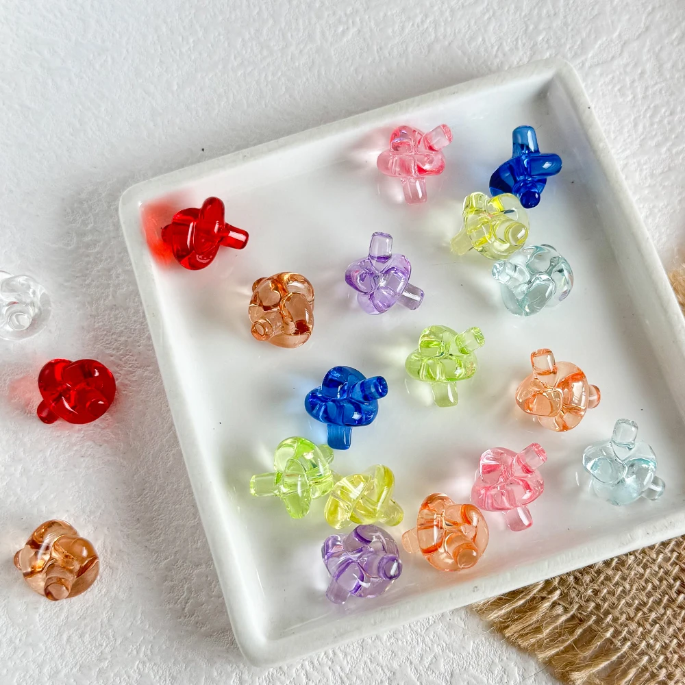

Cordial Design 200Pcs 15*16MM DIY Beads/Clear Effect/Hand Made/Jewelry Findings & Components/Tie Knot Shape/Acrylic Bead#19098