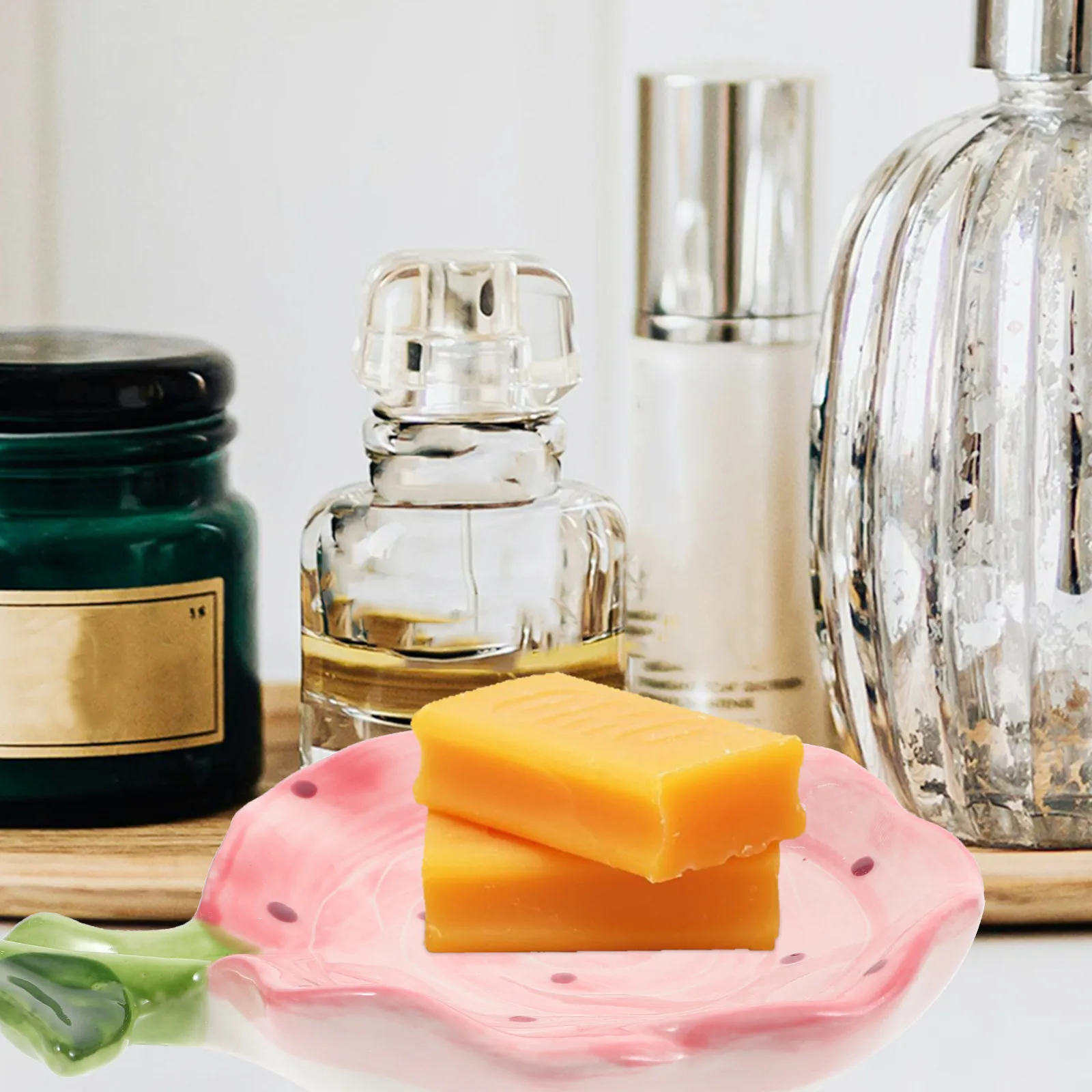 

Современная керамическая мыльница с цветочным узором, декоративный поддон для мыла для ванной комнаты, аксессуар для душа, украшение для дома