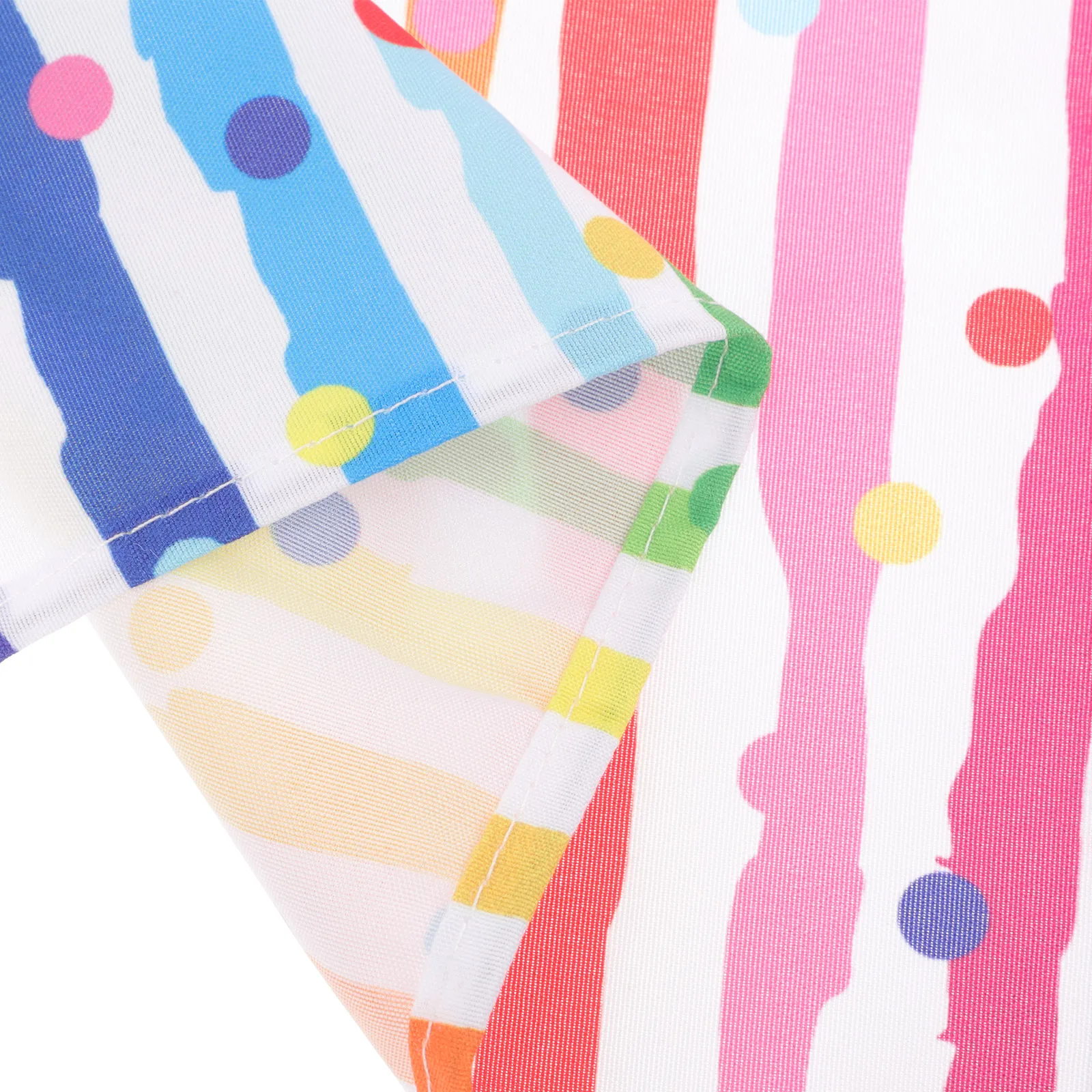 

Rainbow Stripe Dog B Pet Triangle Scarf Triangular Birthday Towel Adjustable Neck Size Creative Pattern Pet Supplies