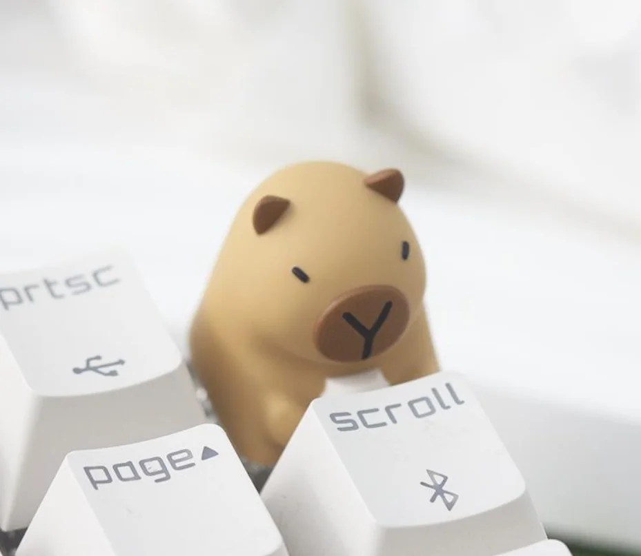 Otter kapibara coffee coffe series theme keycaps