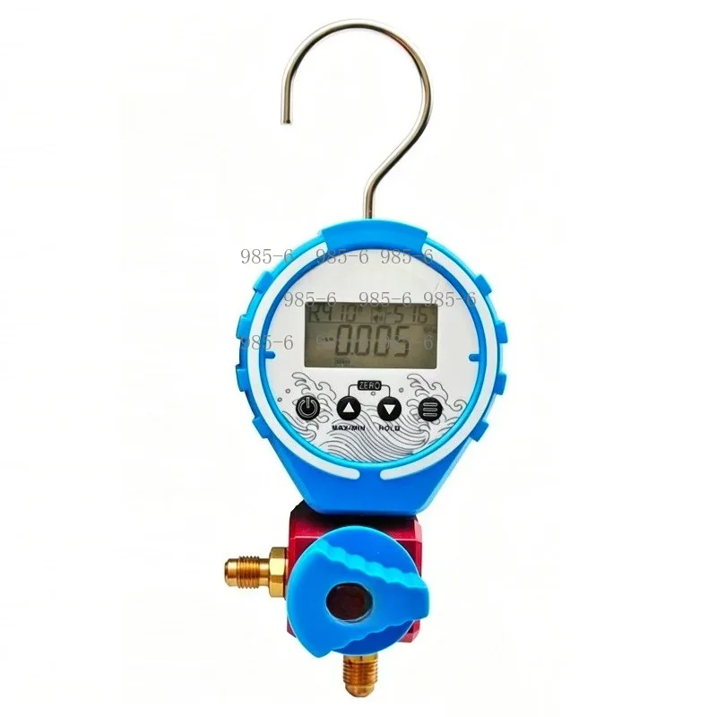 -0.1 to 5.0MPa Vacuum Pressure Meter, Digital Refrigeration HVAC Tester for Freon Pressure Detection