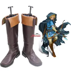 Zeld Game Link Cosplay Boots Wig Unisex Halloween Carnival Custom Made Shoes