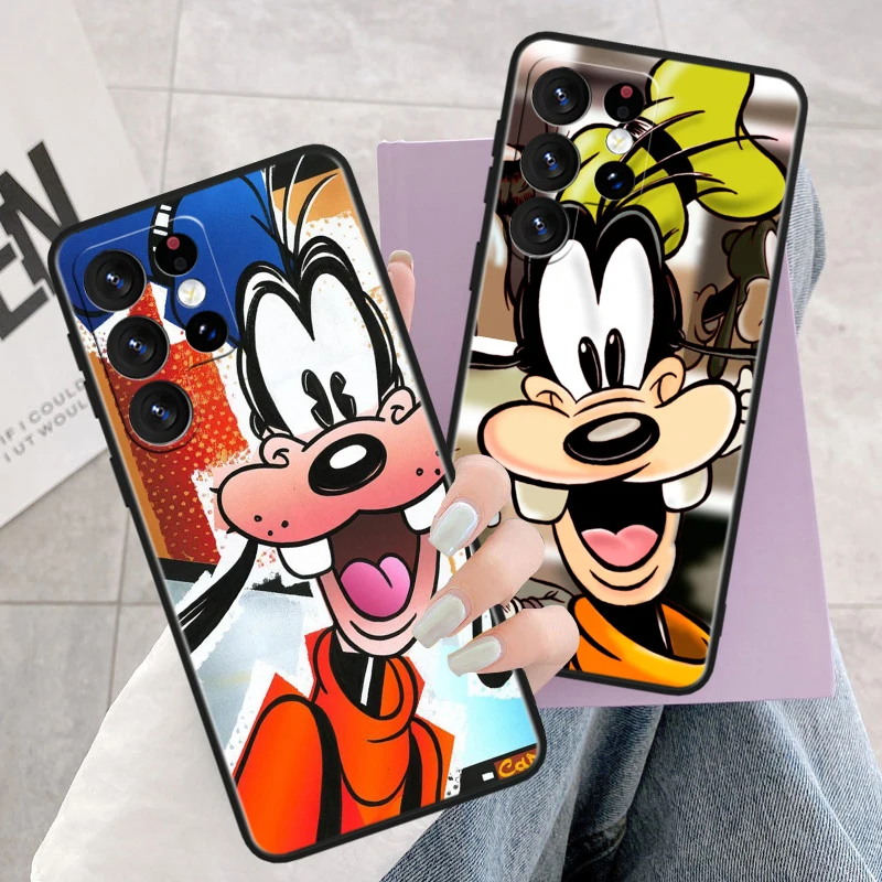 Dog Disney Friend Goofy Phone Case For Samsung Galaxy S23 S22 S21 Ultra S20 FE S10 S10e S9 S8 Plus Lite Black Soft Cover