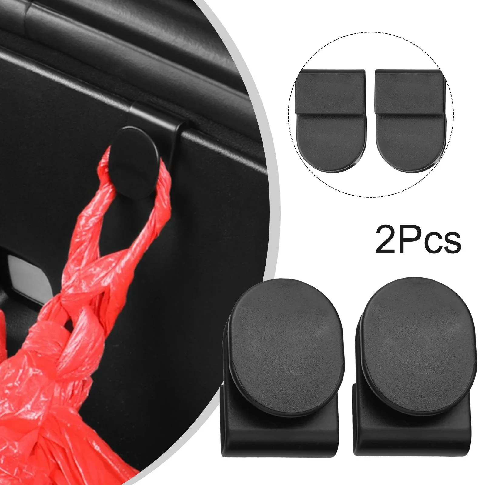 

Hanger Trunk Hook Convenient Grocery Bag Cargo Hook Holder Hooker Interior Accessories ABS Black Car Part Front New Replacement