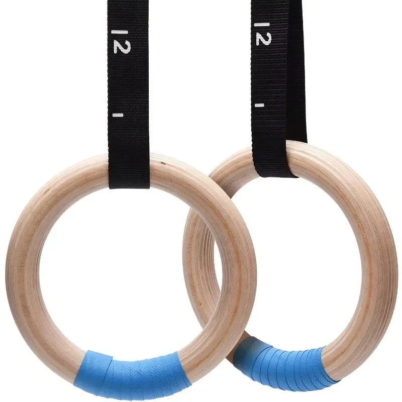 High Quality Training Rings 32mm Thickness Wooden Gymnastic for Home Gym Workout Unisex Regular White Box or Color