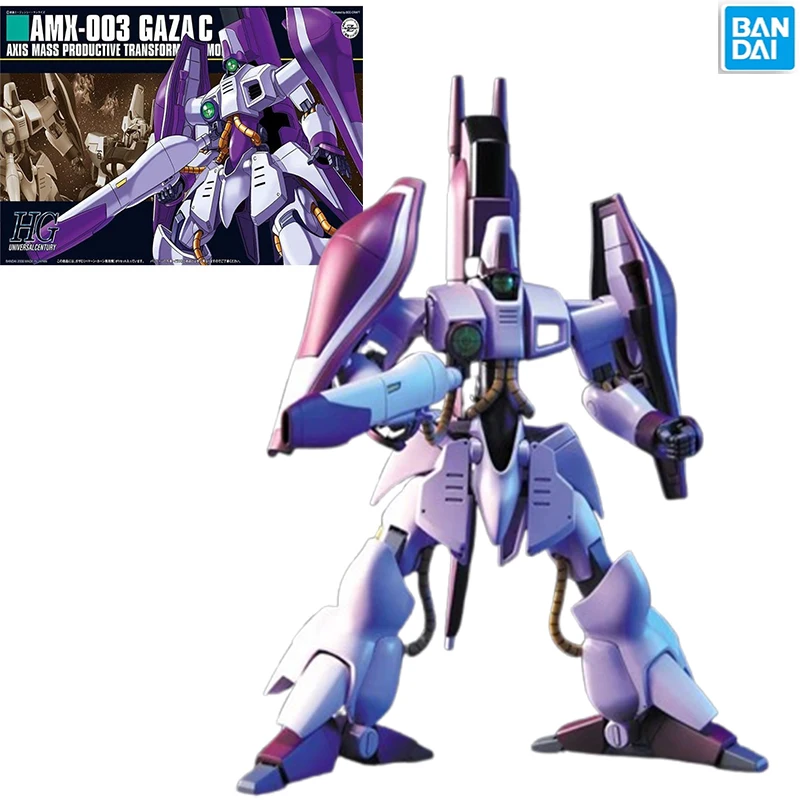 

Original Genuine Bandai Gundam Model Kit HGUC 1/144 AMX-003 Gaza C Anime Action Figure Collection Assembly Model Boys Toys Gifts