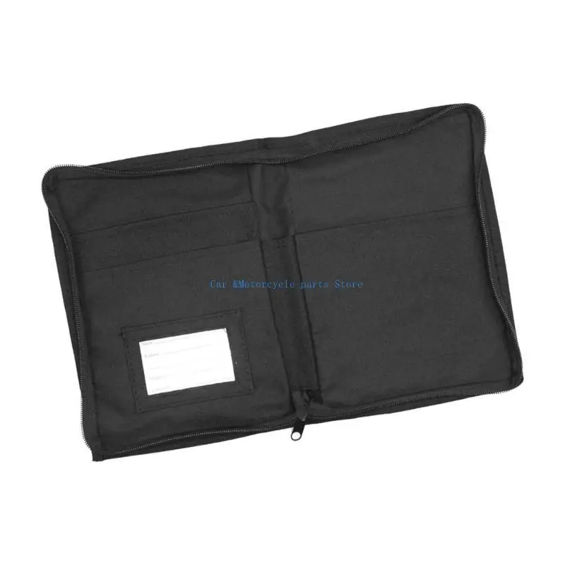

Y9UC Small Car Glove Box Document Holder with Secure Zippers & Multiple Storage Compartments Vehicle Registration Holder