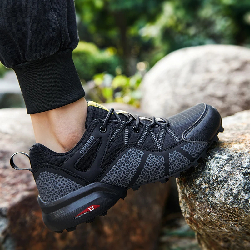 الرجال النساء أحذية المشي لمسافات طويلة مقاوم للماء المدربين في الهواء الطلق الدانتيل متابعة تسلق الرحلات أحذية رياضية المشي الجبلي الصيد أحذية رياضية التكتيكية
