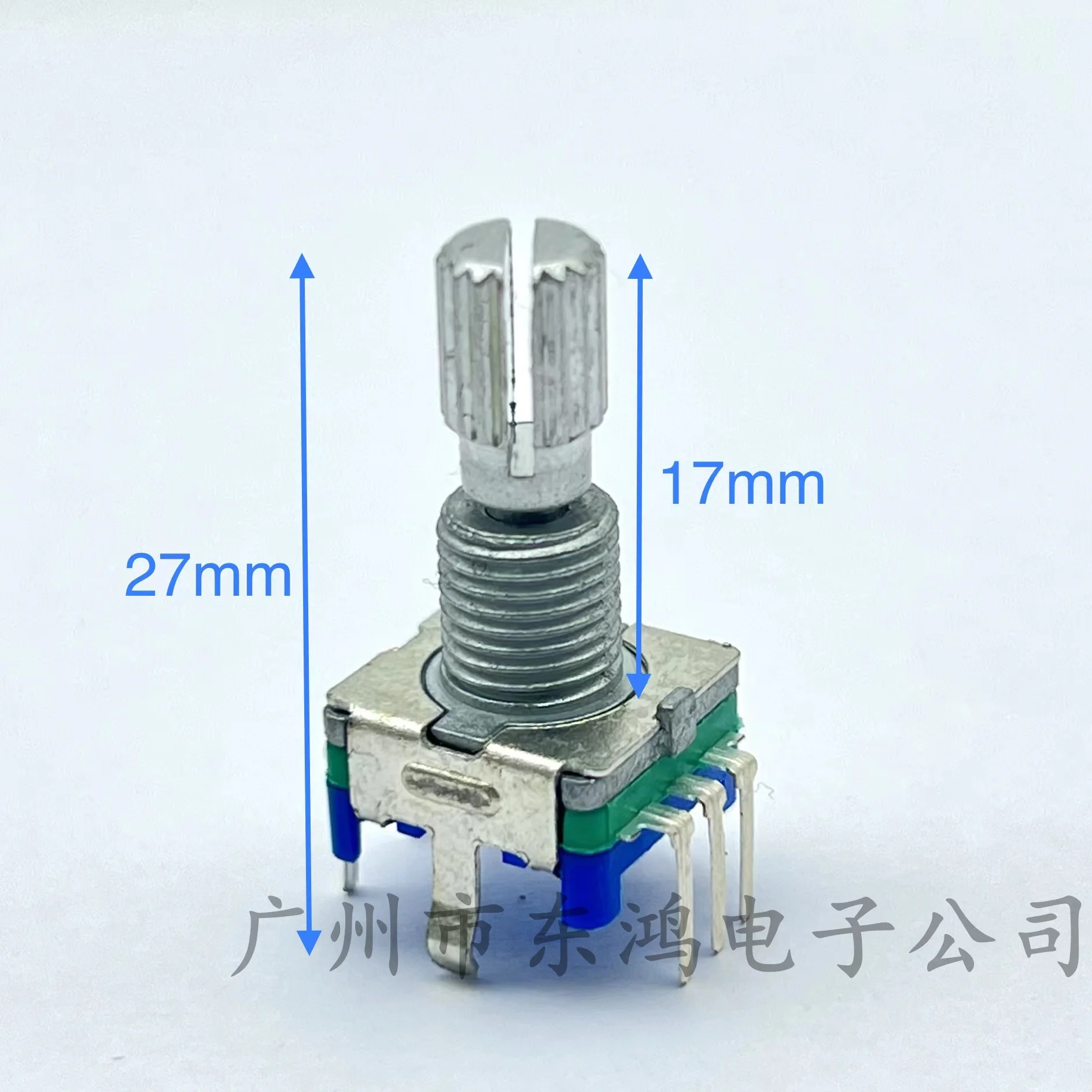 2 PCS EC11 encoder with switch 20 positioning 20 pulse 360 degree rotation shaft length 17MM