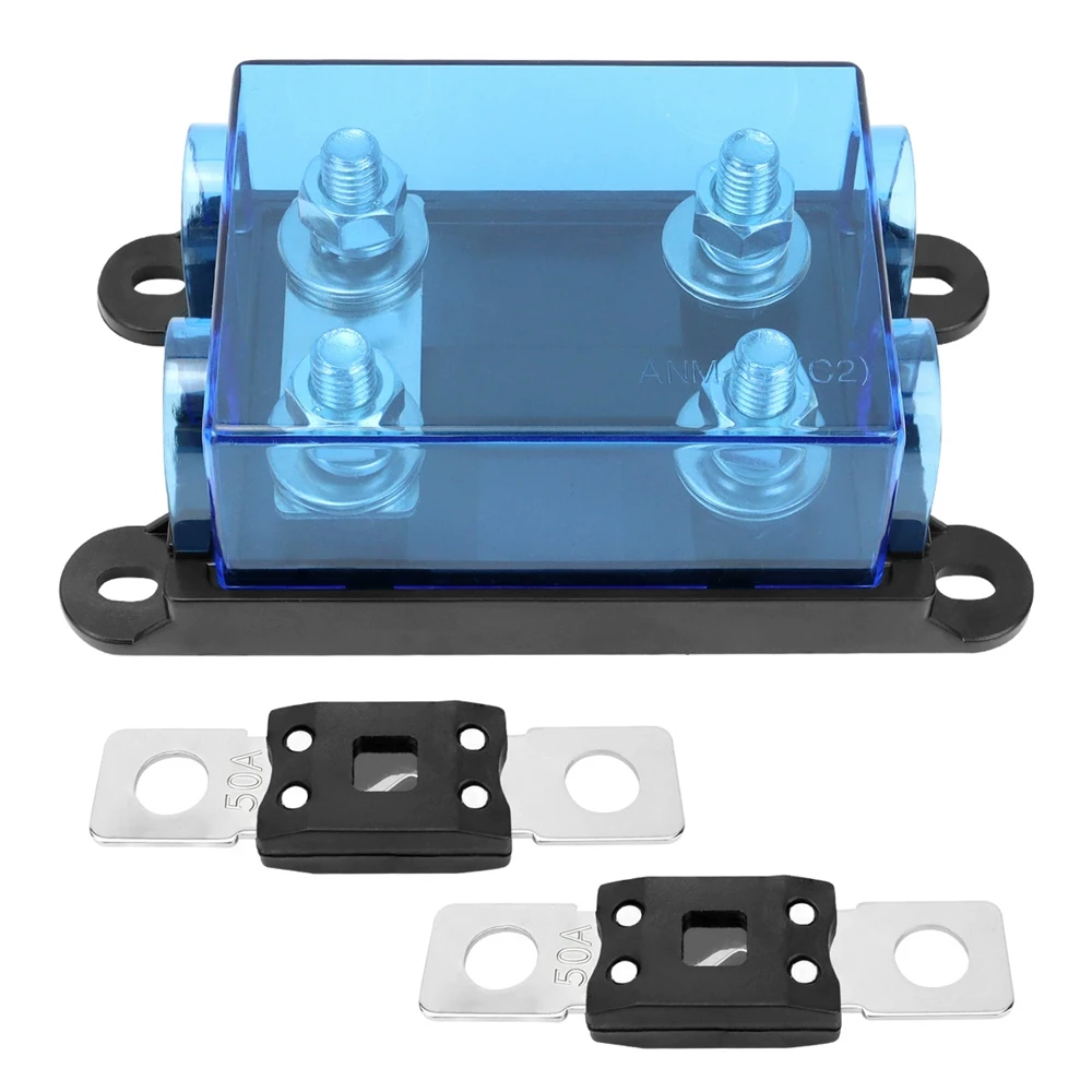 

2 Way Mega Bolt-on Fuse Holder with Fuse Blade Protection Against Short Circuit or Overload