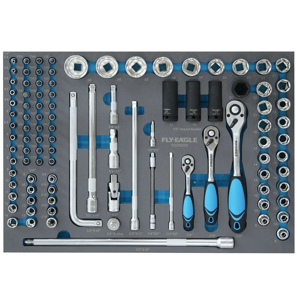 High Quality 379-Piece CR-V Hand Tools Set In Box Including Sickle And Pickaxe For Auto Repair Depth With Lifetime Guarantee
