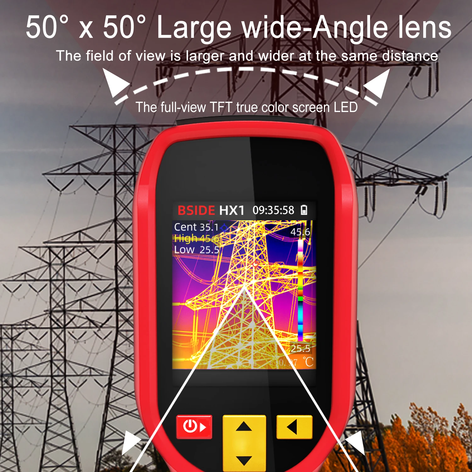 NEW Thermal Imager Camera Handheld Industrial -20-550C 240×240 Resolution PCB Pipe Inspection Fire Safety Repair Thermal Imaging image 3