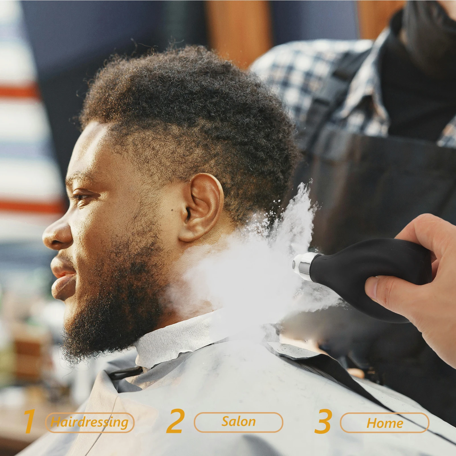 

Spray Bottle Empty Portable Powder Bottle For Dry Powder Refillable Spray Container Barber Shop Home Use Beauty Tool