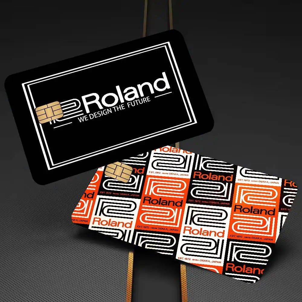 R-Roland Logo Cartoon Credit Card Skin Stickers for Bank Card Bus Metro Card Sticker Waterproof Women Gift