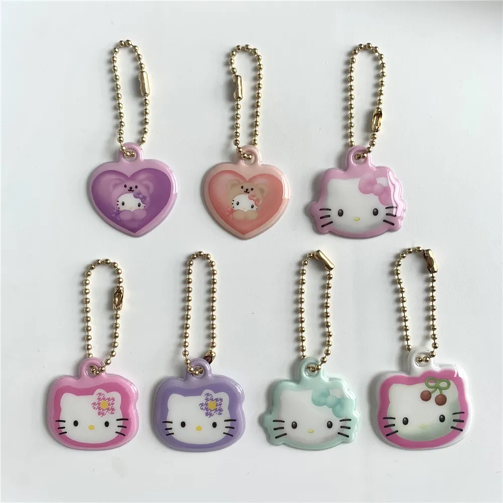 Y2K Hello Kitty Pendant Keychain Photo Album Pendant Accessories Kawaii Sanrio Hello Kitty Y2K Accessories Girls Student Toy New