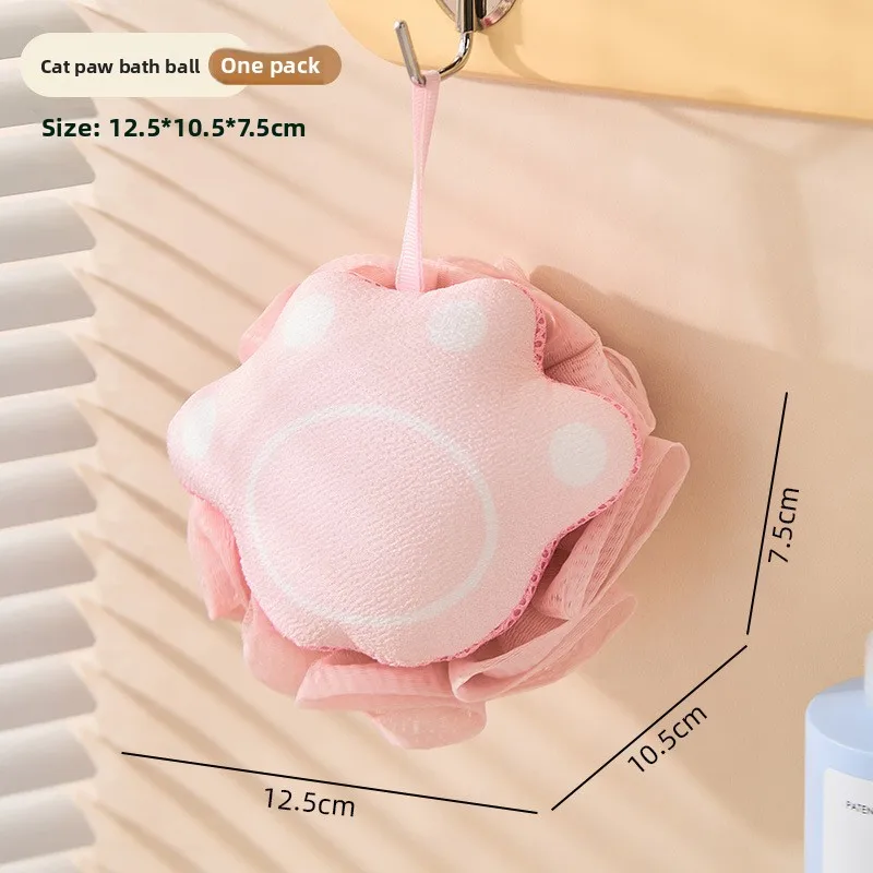 Bolas de banho de desenho animado Bolas de espuma de banho fofas Esfoliantes de chuveiro espessos Bolas de chuveiro macias